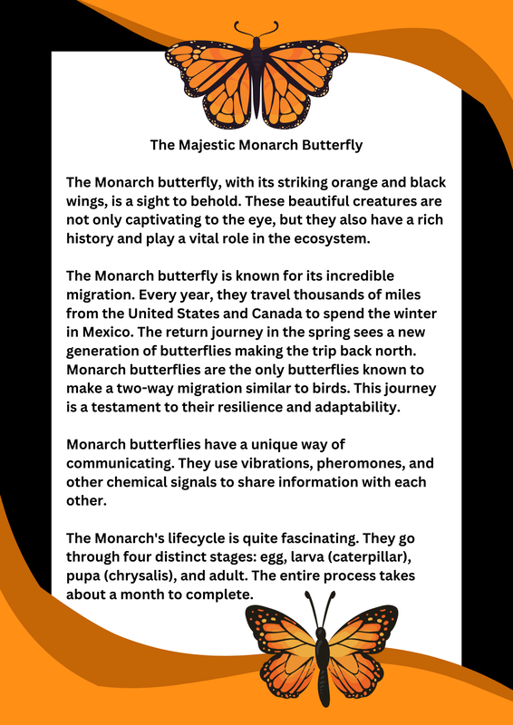 Information about Monarch Butterflies