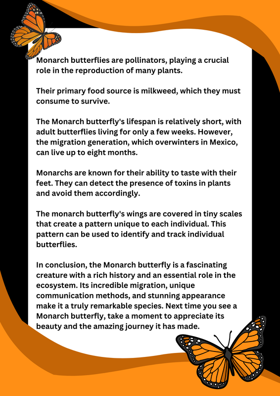 Monarch Butterflies Free Science Resource