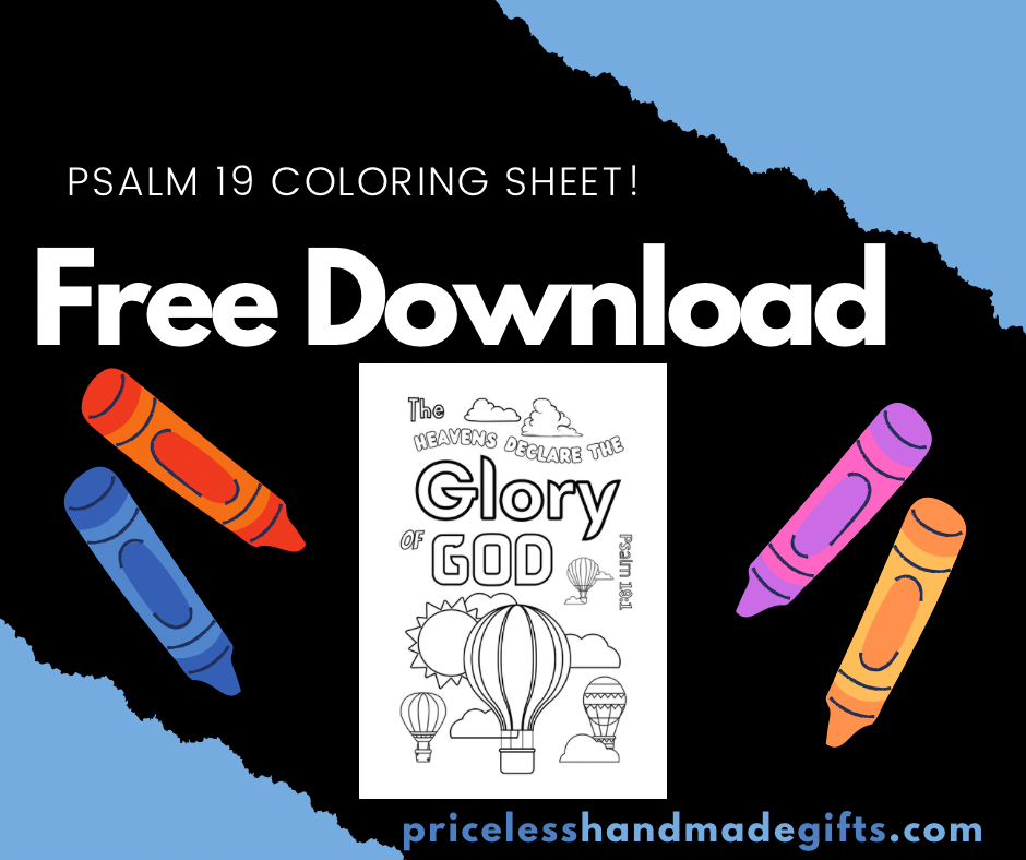 Psalm 19 Coloring Sheet