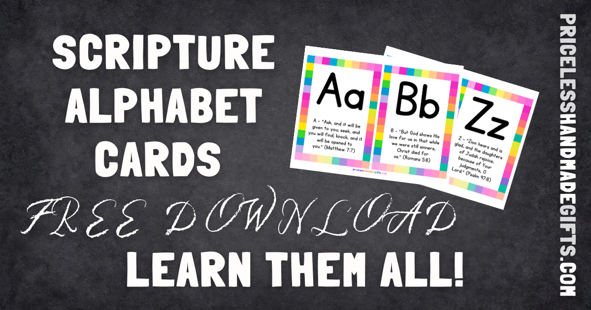 Printable Scripture Alphabet Cards