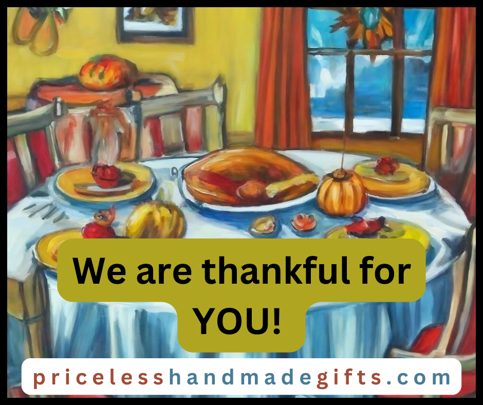 We are thankful for you!