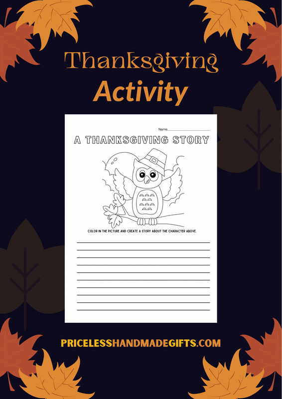 A Thanksgiving Story Activity