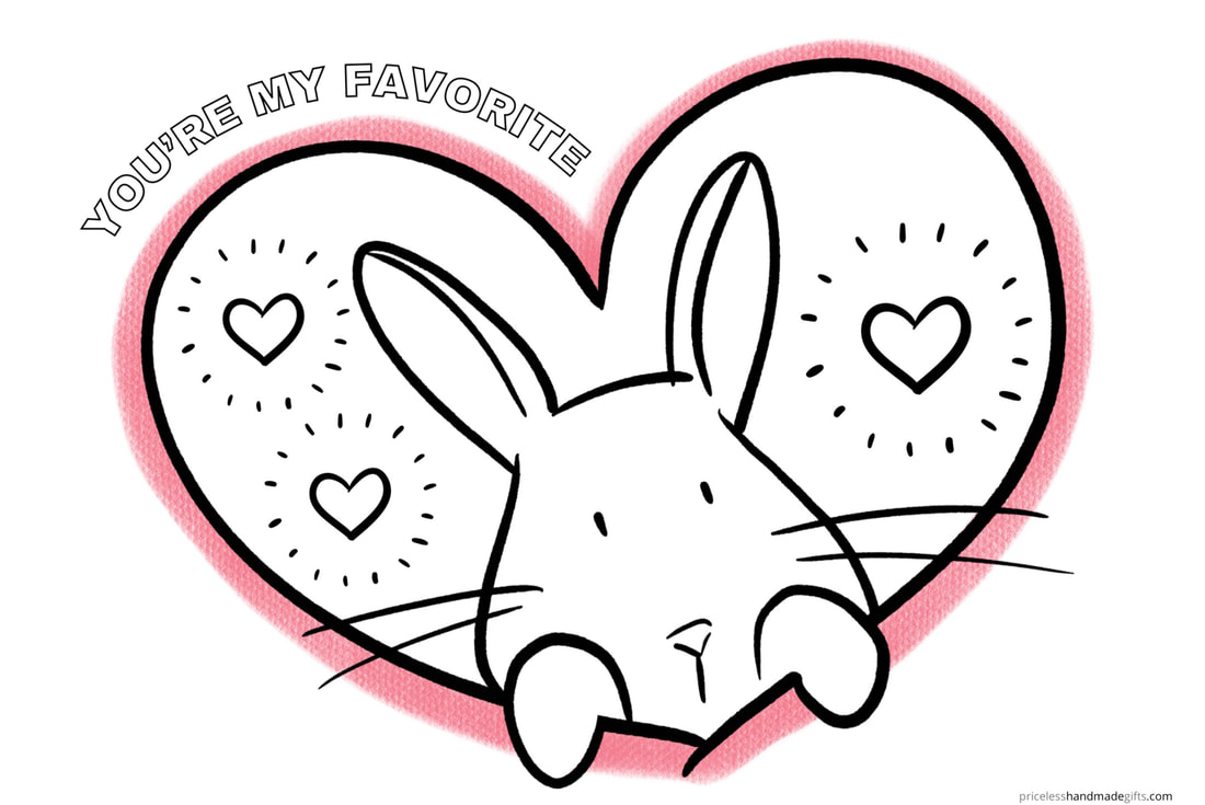 You're My Favorite: Free Valentines to Color