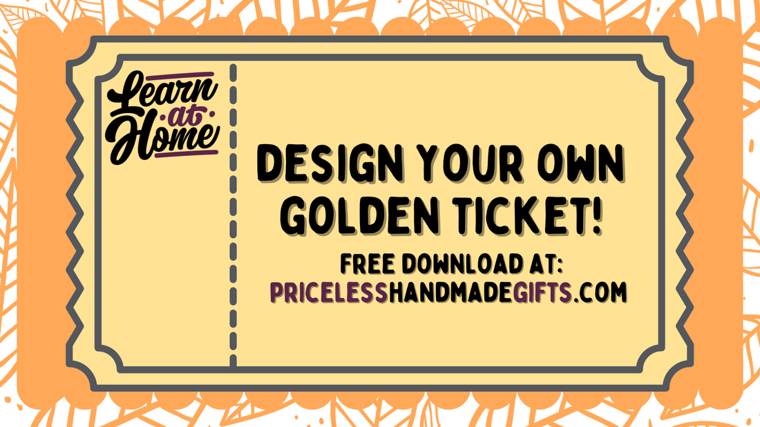 Design your own candy bar's golden ticket.